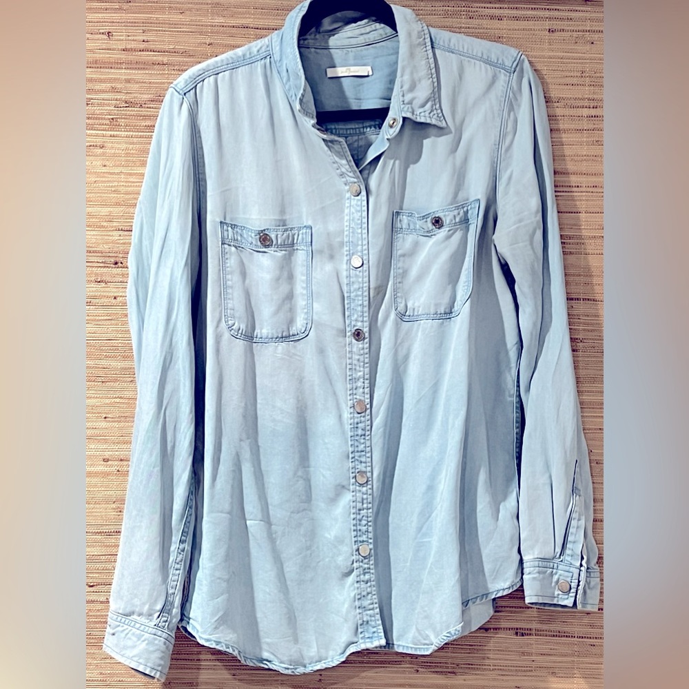7 For All Man Kind Denim button up top. Size Large